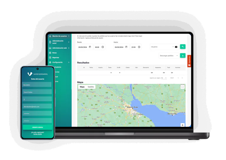 Superventamovil — app de logística de ventas y optimización de rutas