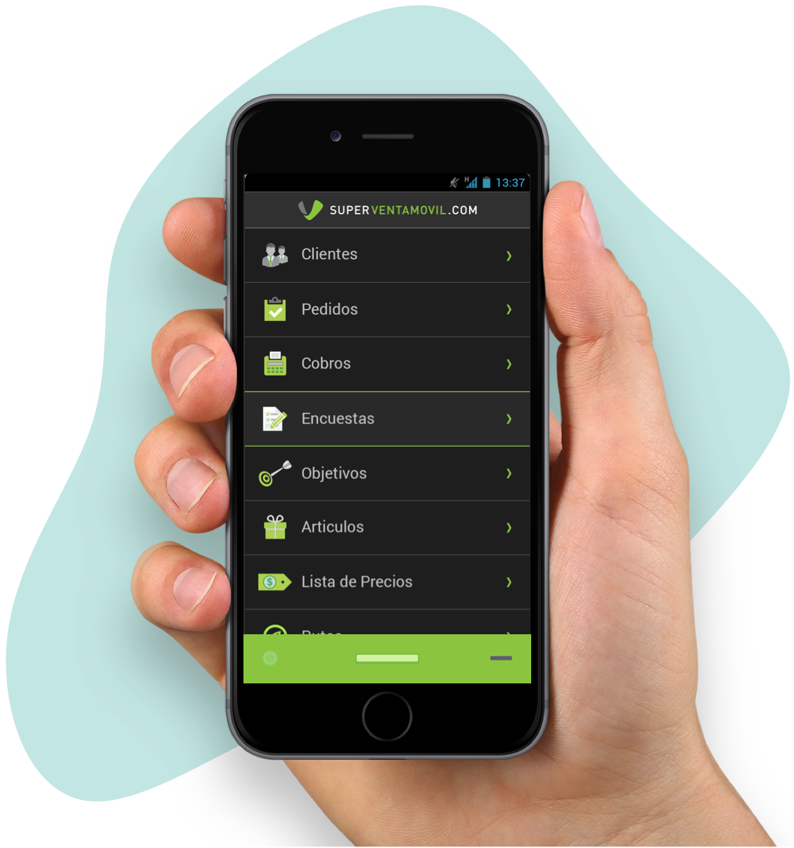 app mobile para equipos comerciales